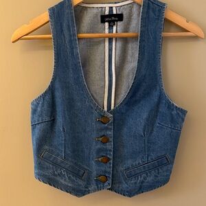 Lea & viola Blue Denim Vest da